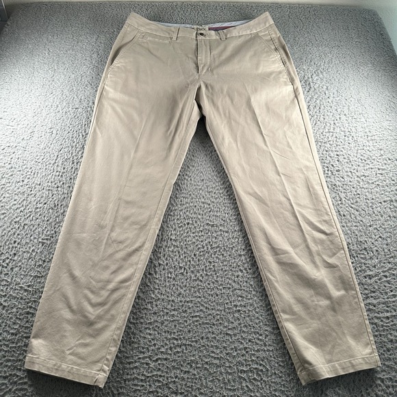 Perk Clothing Other - Perk Chino Pants Mens 36x30 Slim Fit Stretch Khaki‎ Beige Flat Front Casual